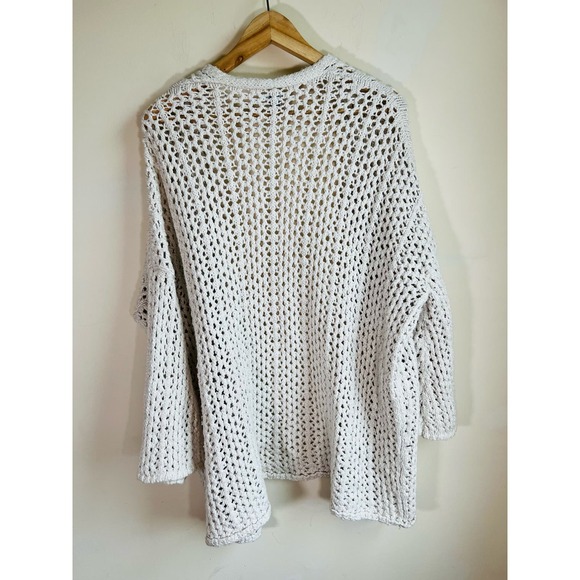 Aerie Cream Open-Knit Cardigan - Picture 4 of 4